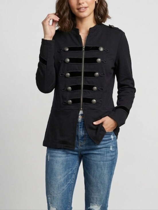 torrid Jackets & Blazers - torrid Black Military Jacket Size 2